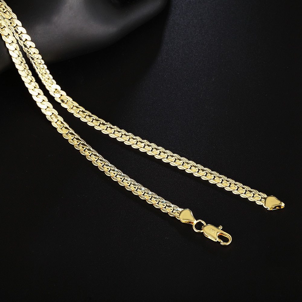 メンズ レディース 1円スタート 喜平ネックレス gold １８ｋ gold plated 金 necklace ネックレス チェーンネックレス 金 ゴールド 001の画像4