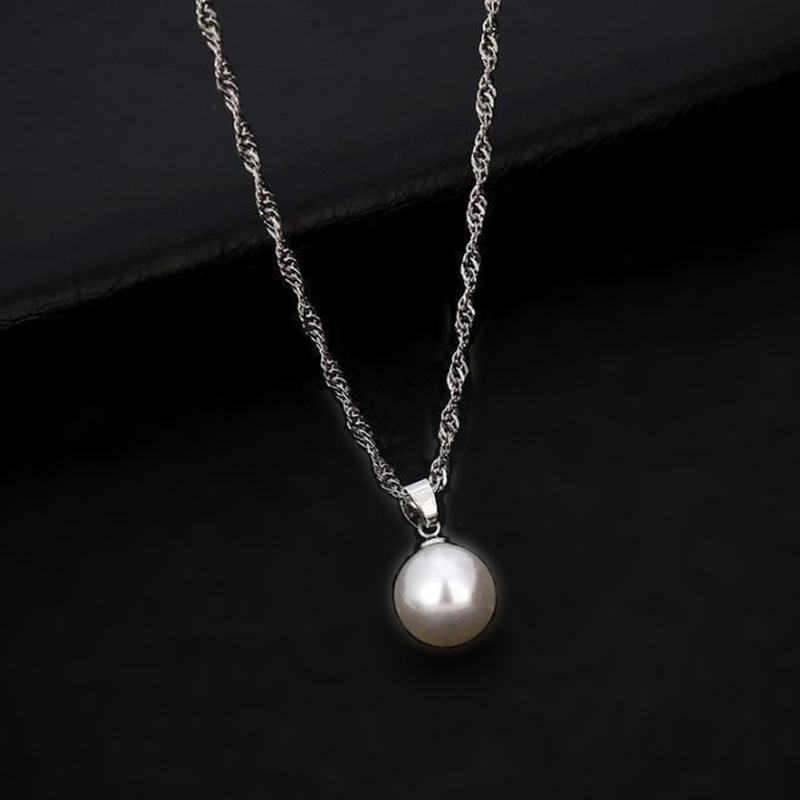 1円スタート necklace pearl ペンダント トップのみ 真珠 白 フェイク パール 127の画像2