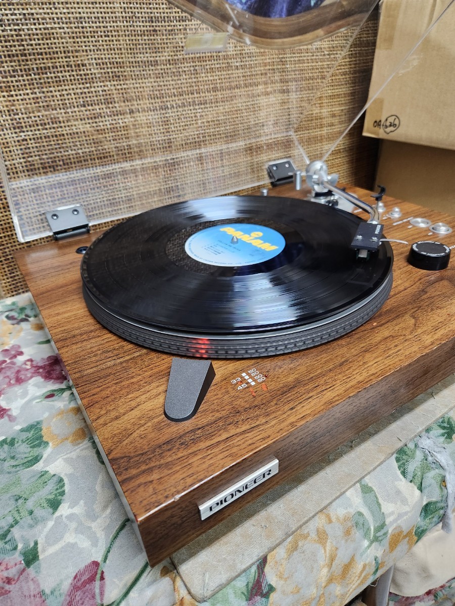 レストア済超美品!カートリッジ新品!パイオニアレコードプレーヤーPL
