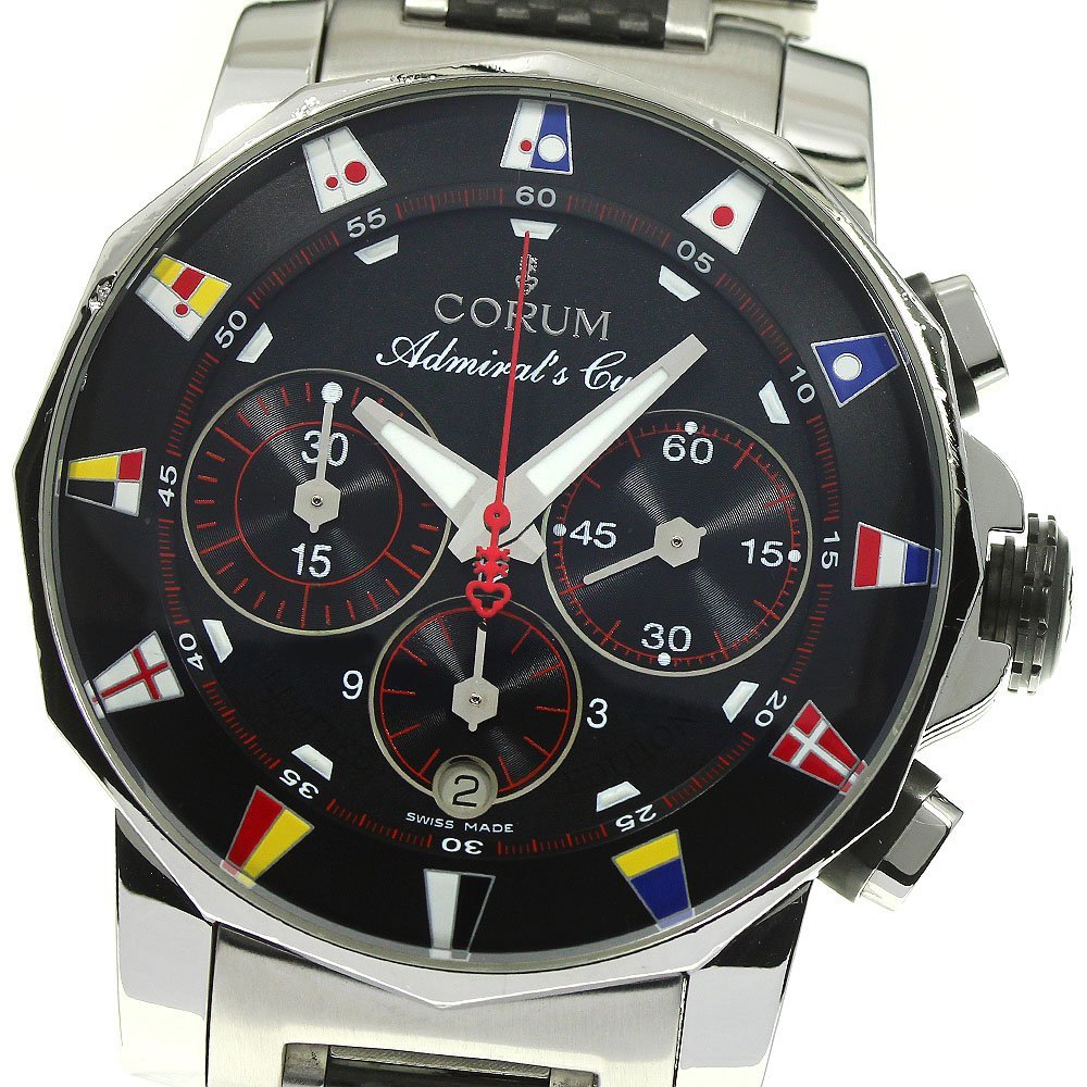 CORUM】コルム アドミラルズカップ レガッタ クロノグラフ 985.631.20