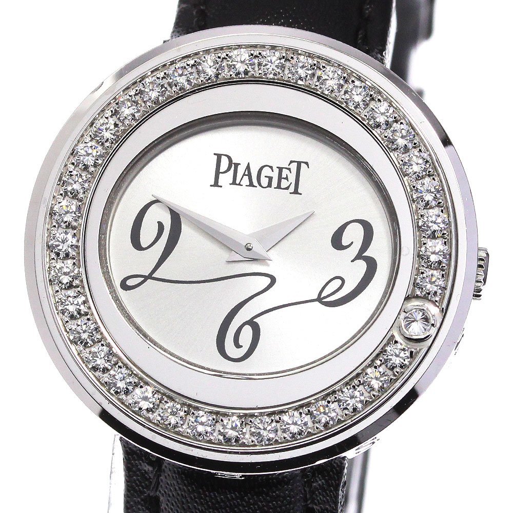 ピアジェ PIAGET P10275 ポセション K18WG ダイヤベゼル クォーツ レディース _736557_画像1