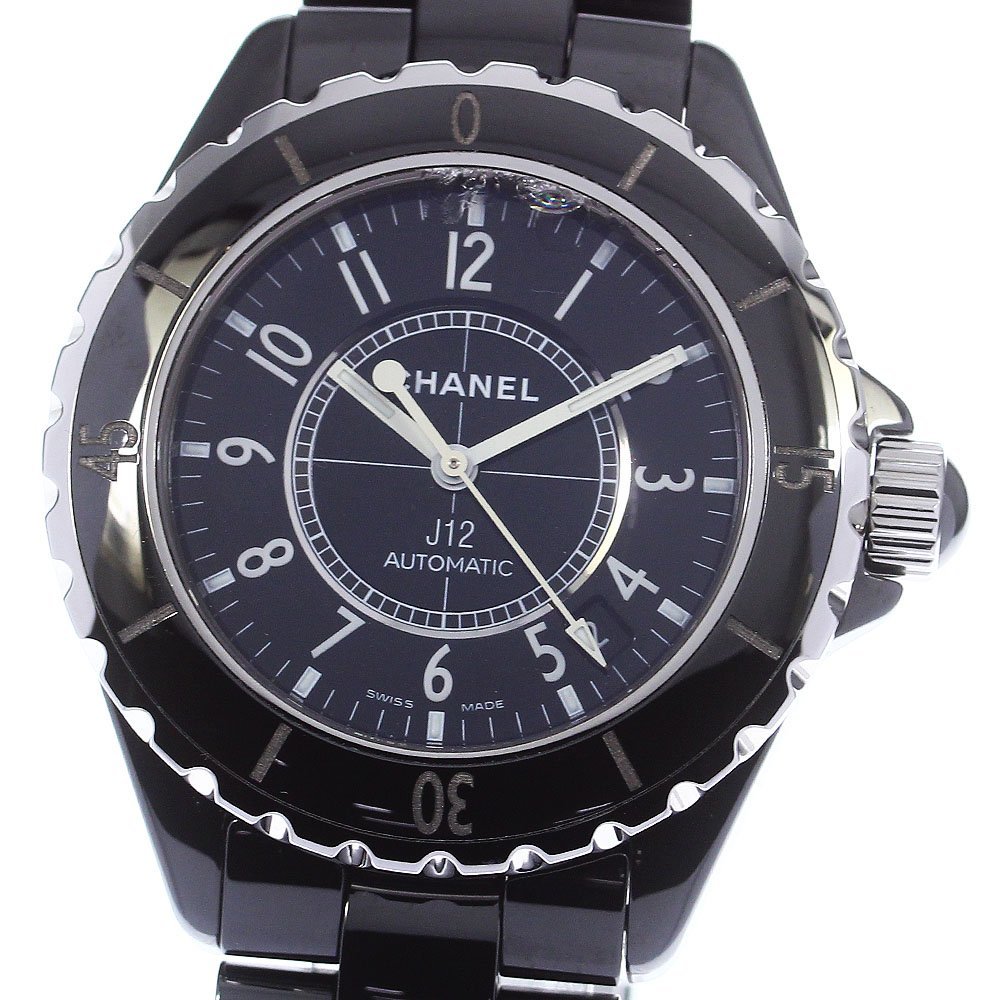 まとめ買いでお得 黒セラミック J12 H0685 CHANEL シャネル 訳あり