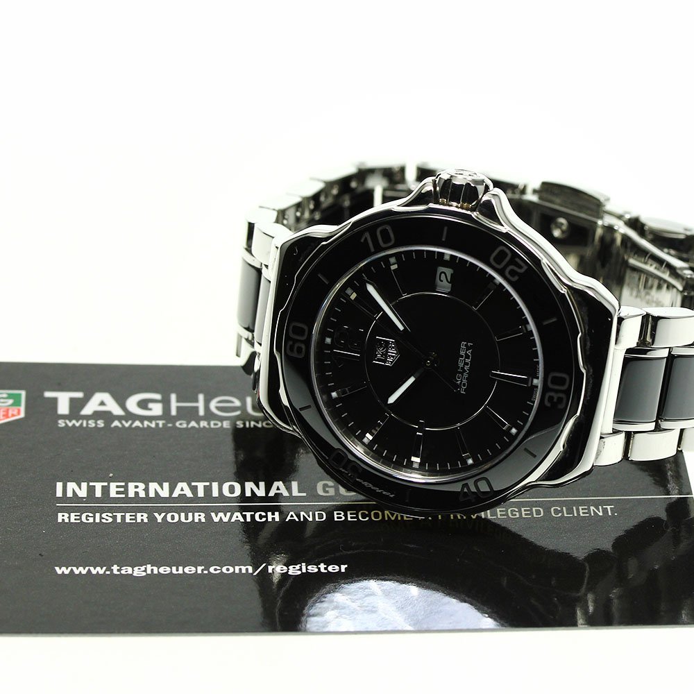 タグホイヤー TAG HEUER WAH1210 フォーミュラー1 デイト クォーツ レディース 良品 保証書付き_740855【ev15】_画像2