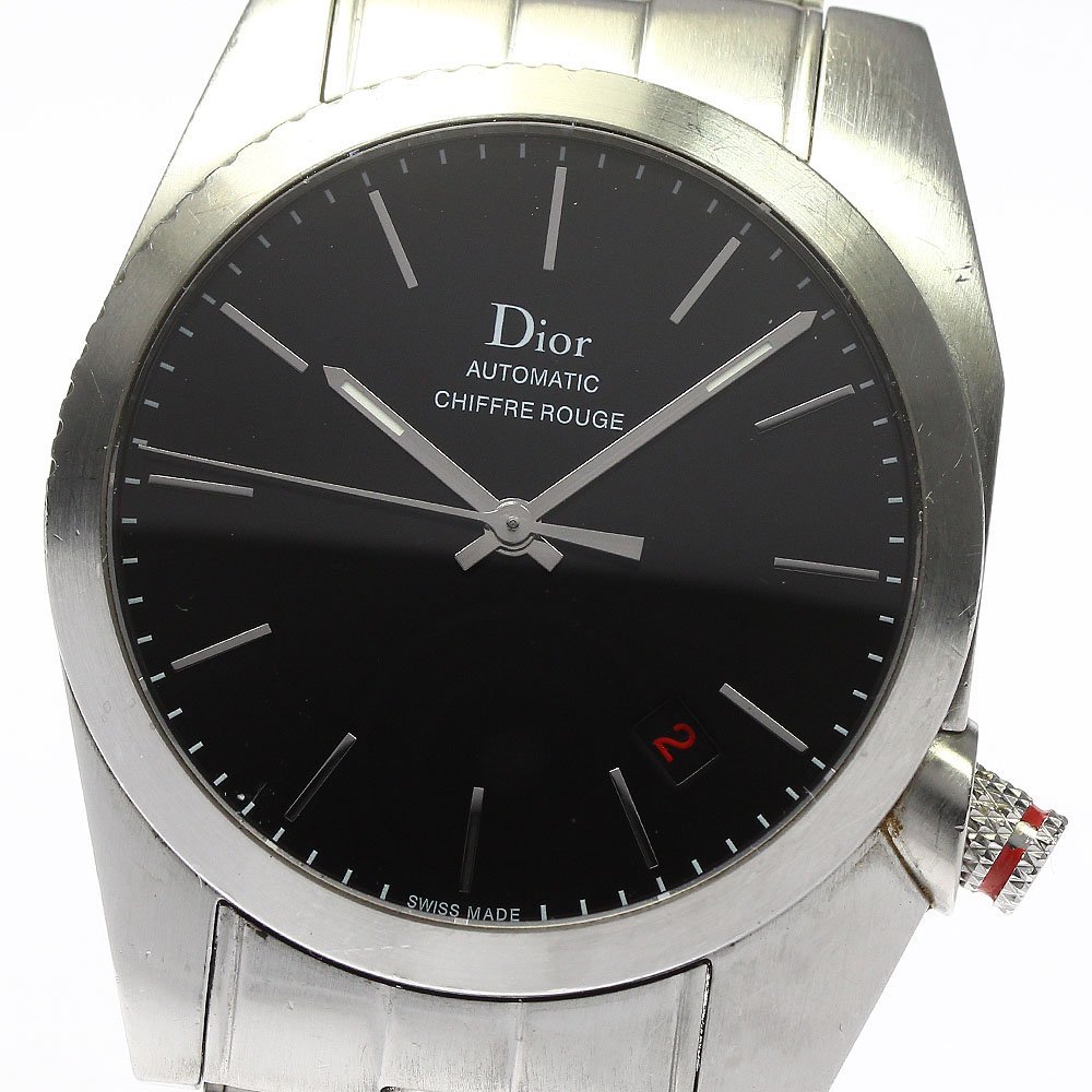 ディオール Dior CD084510 シフルルージュ デイト 自動巻き メンズ _737276【ev20】