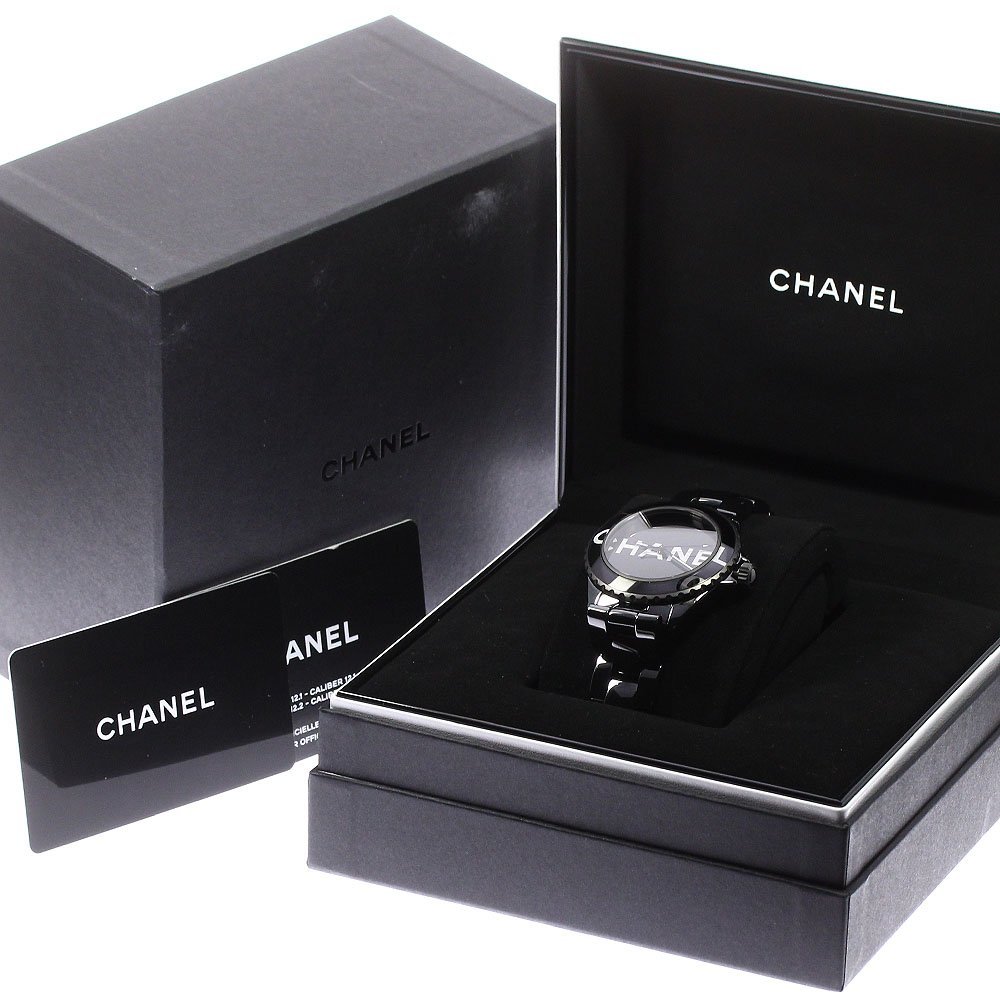  Chanel CHANEL H7418 J12wontedodu Chanel self-winding watch men's beautiful goods box * written guarantee attaching ._745003