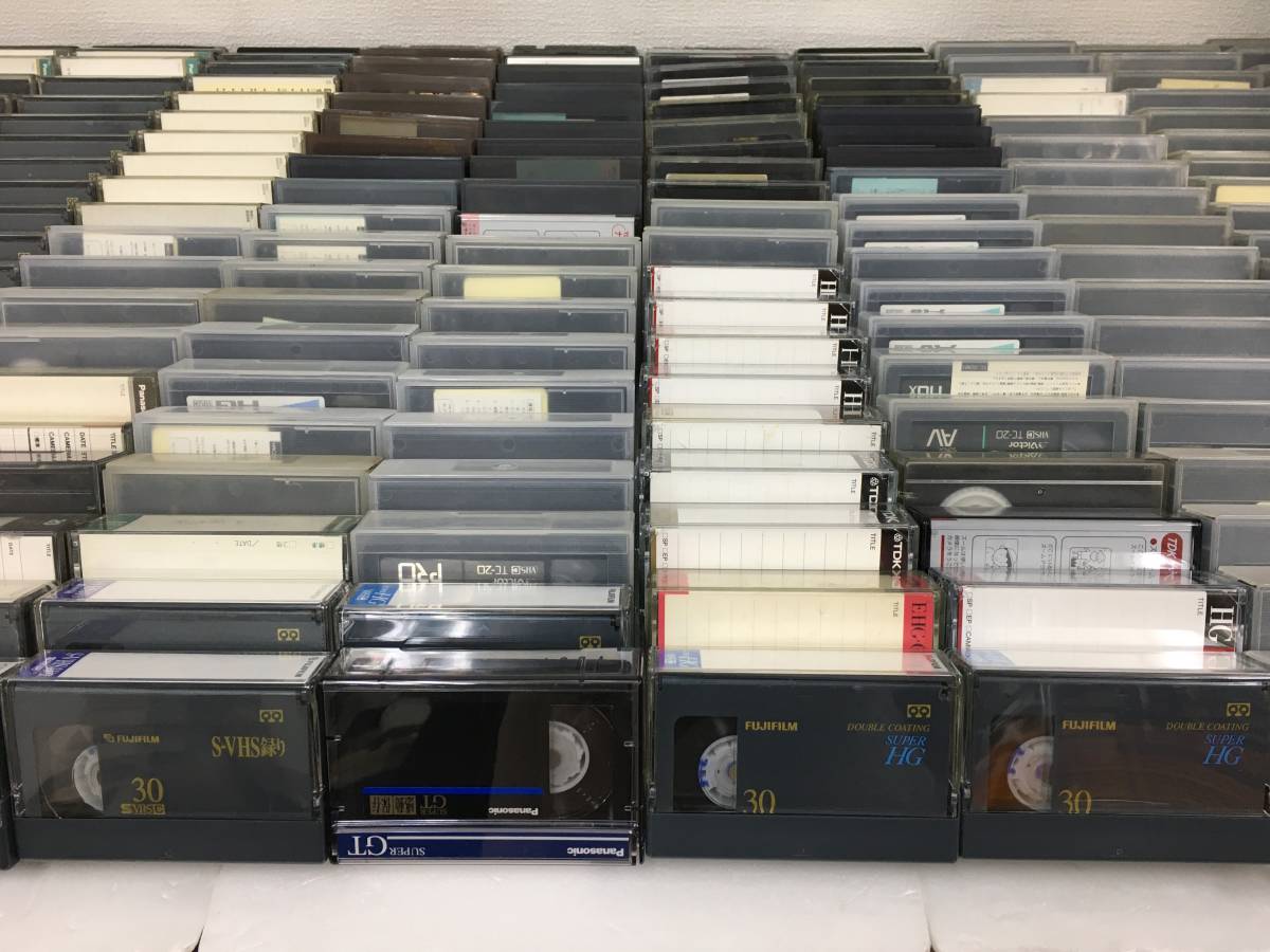 **N593 used videotape VHSC large amount set sale 200 pcs set Victor TDK maxell other **