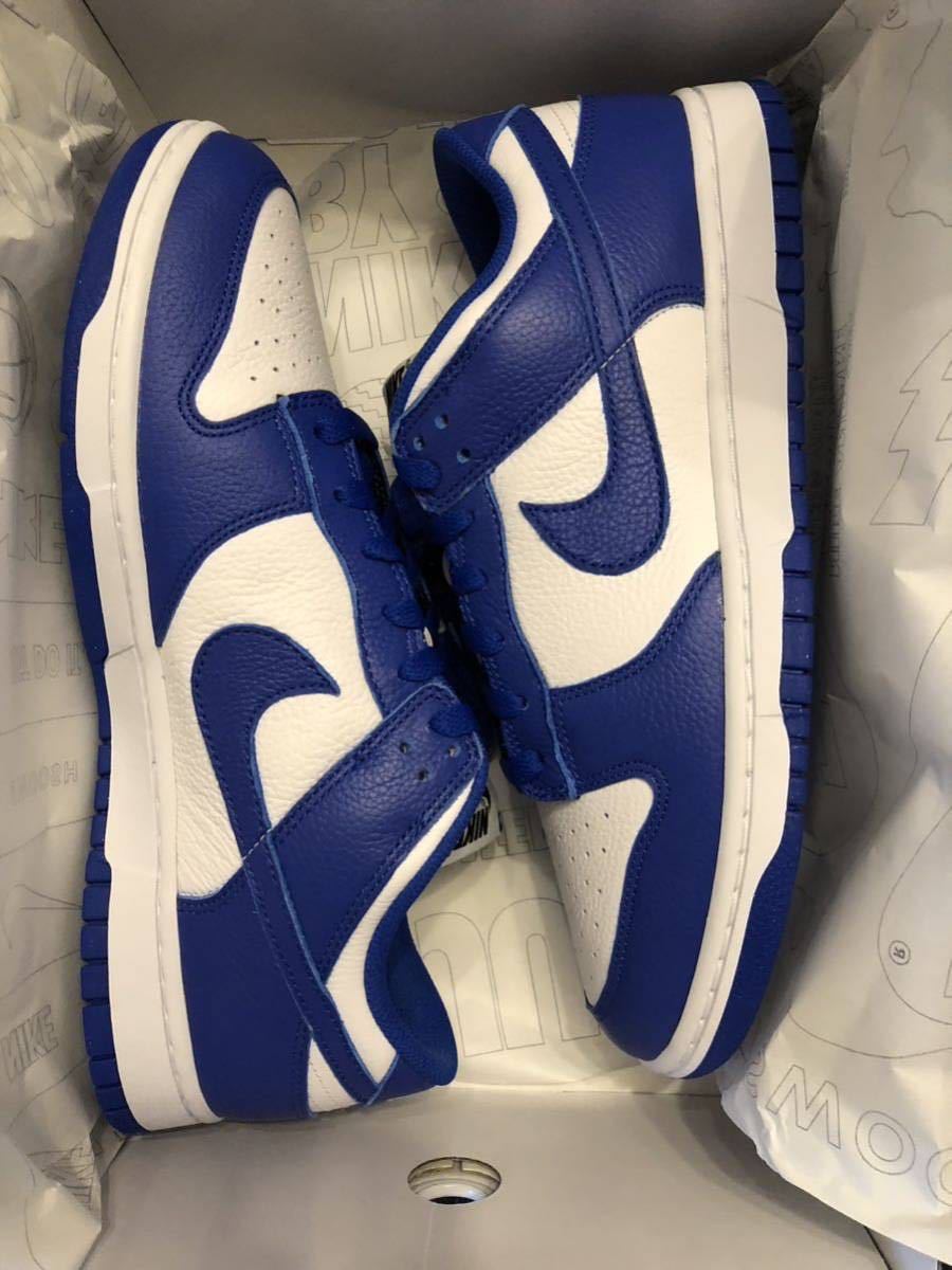 26.5cm US8.5 NIKE BY YOU DUNK LOW SP Varsity ROYAL Kentucky WHITE ダンク ロー バイ ユー ケンタッキー ロイヤル 白 青 game high sb JChere雅虎拍卖代购 ナイキ NIKE ダンク 白色 ホワイト ダンクロー