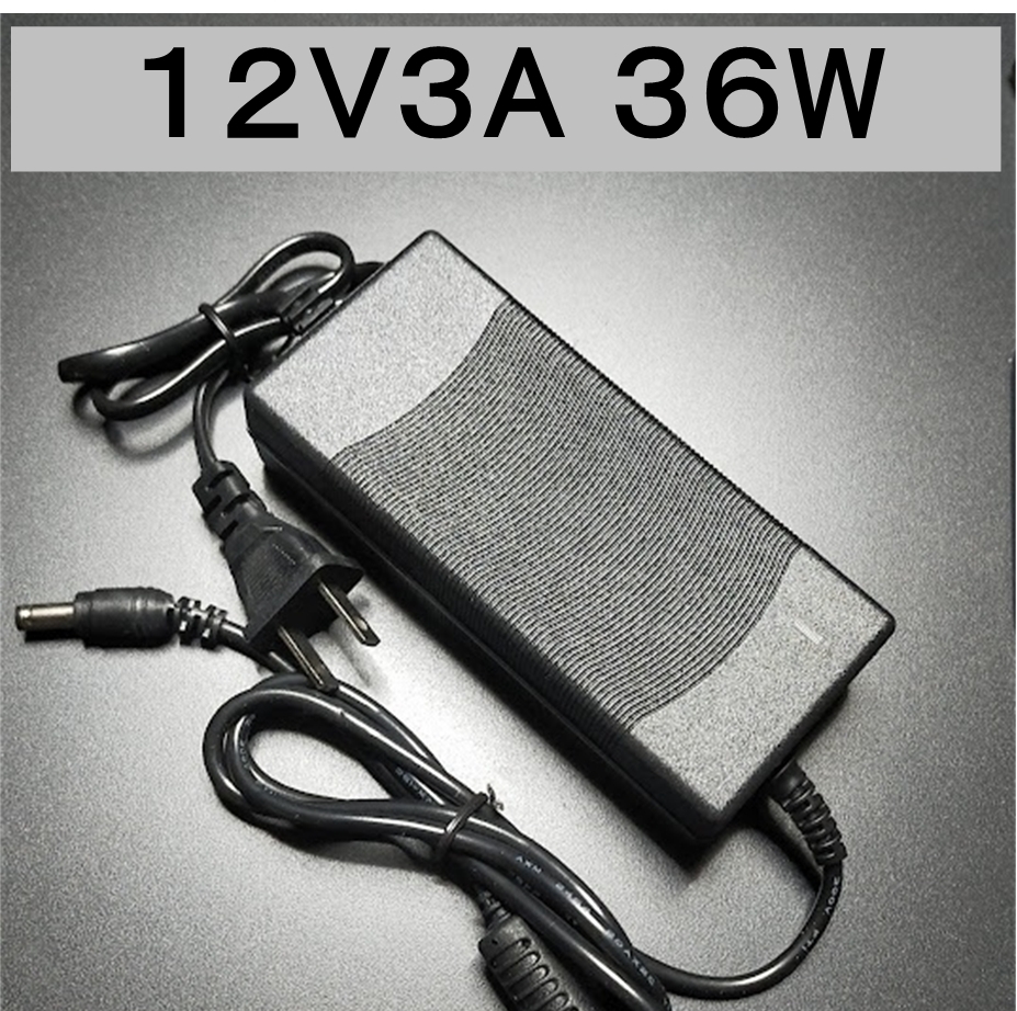 ノイズフィルター付きACアダプター 12V3A プラグ5.5×2.5/2.1mm （12V 2.5A、2A) AC/DC AC スイッチング 電源 アダプター、_画像1