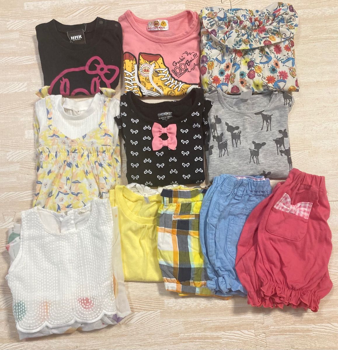 ベビーキッズ子供服　まとめ売り　90 95 女の子 半袖長袖ズボン　春夏　11枚 トップス GAP 長袖　ワンピース