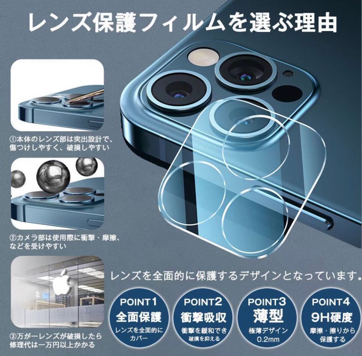 【iPhone12ProMax】新10D全画面ガラスフィルムとカメラ保護フィルム