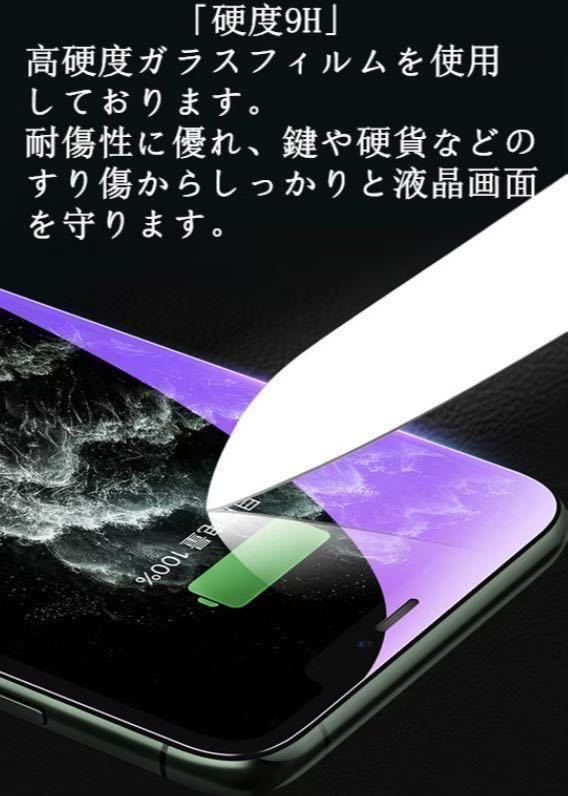 【iPhone11Pro】ブルーライト99%カットガラスフィルム