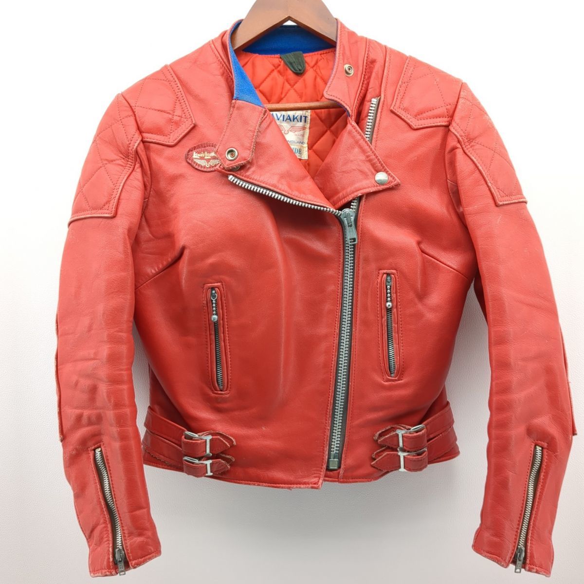 Lewis Leathers ダブルライダースジャケット SIZE 36 レッド