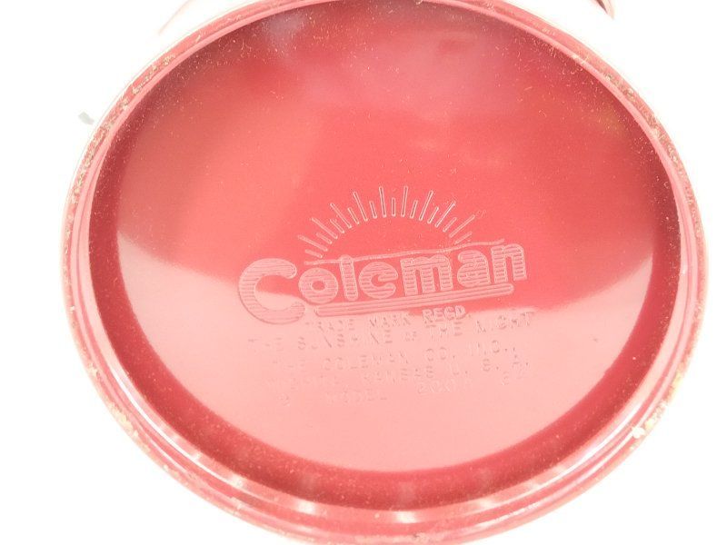 【海外輸入】 Coleman ホワイト 1964年9月 ローベンチ レッドボーダー 200A ホワイトガソリンランタン