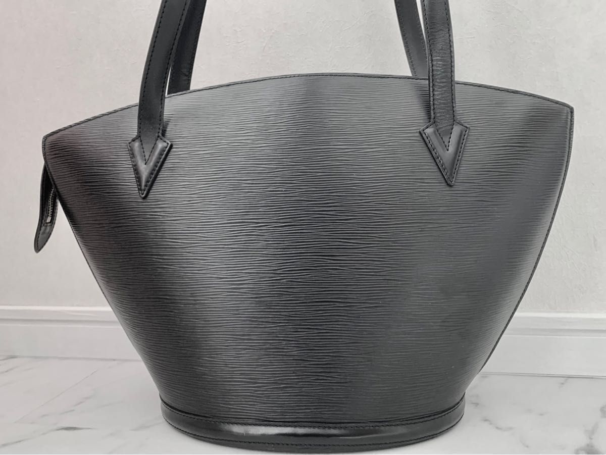 ルイヴィトン LOUIS VUITTON エピ サンジャック ノワール ポワニエロング ハンド ショルダーバッグ トートバッグ