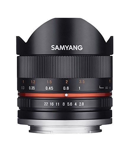 SAMYANG 単焦点魚眼レンズ 8mm F2.8 II ブラック ソニー αE用 APS-C用