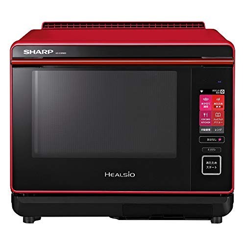 シャープ ヘルシオ 「COCORO KITCHEN」搭載 30L 2段調理タイプ レッド