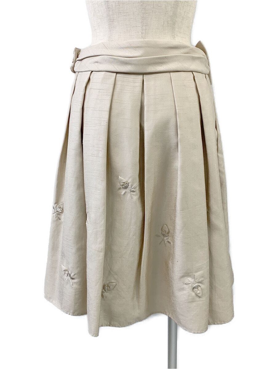 トゥービーシック スカート フラワーモチーフ リボン付 40_画像3