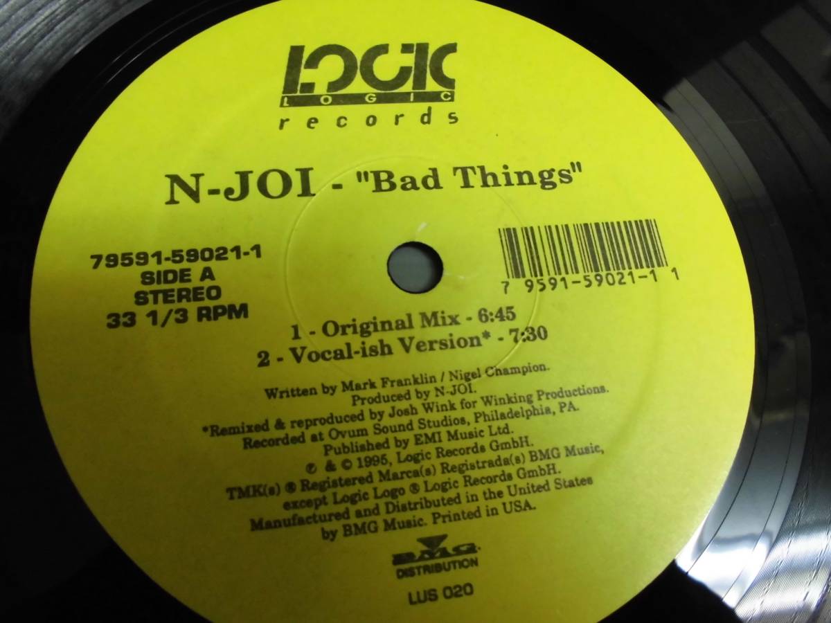 N-JOI featuring Franklin&Nigel Champion/BAD THINGS/1564_画像2