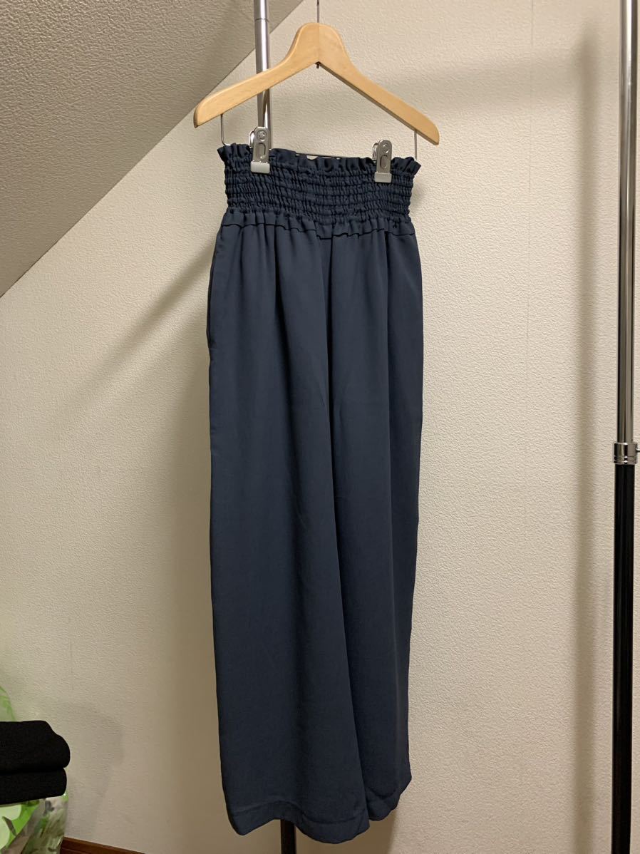 Chloe クロエ】美品 ワイドパンツ セットアップ ブルーグレー 抜け感の