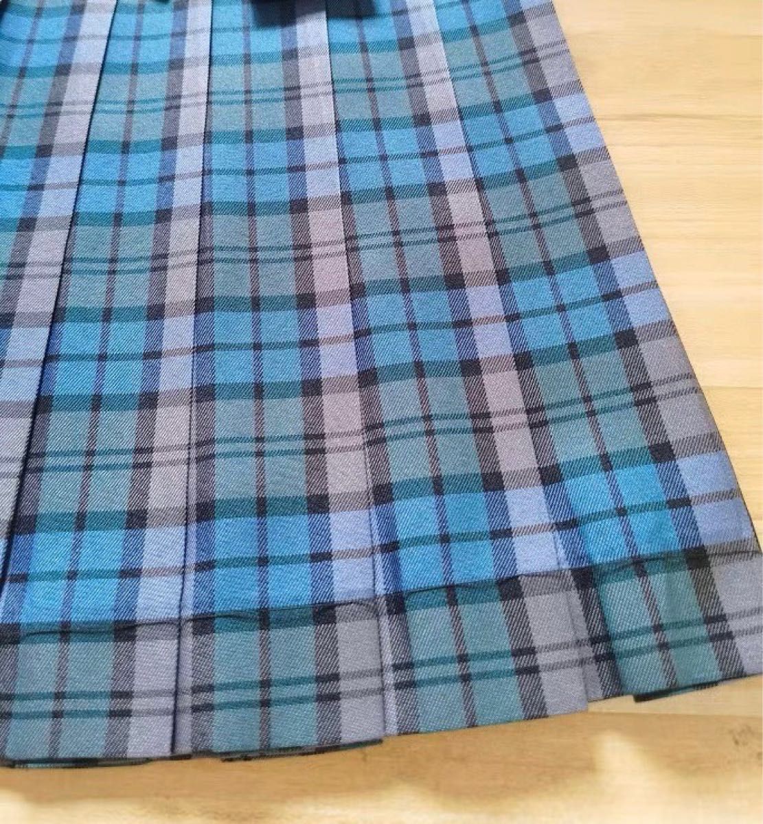 新品】新栄高校風 丈42㎝ スカート青チェック コスプレ | www.mclegal.info