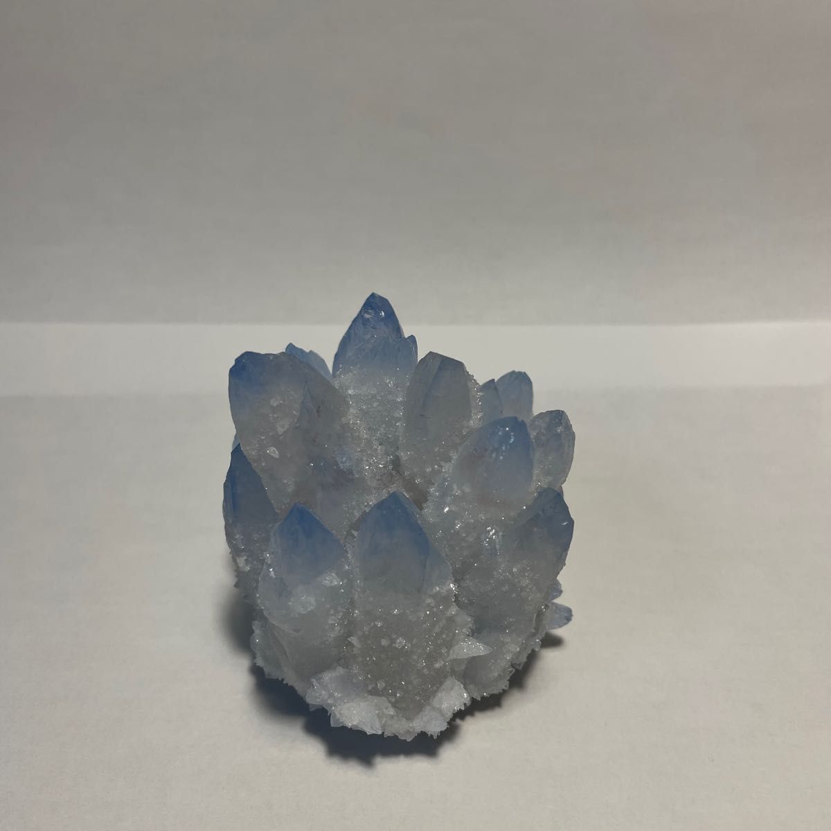 天然石 天然 青水晶 水晶 クラスター パワーストーン 石 鉱石 クォーツ 青