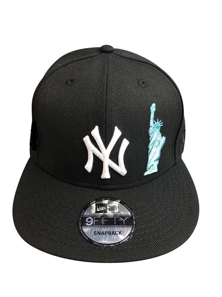 cap-223 NEW ERA 9FIFTY SNAPBACK MLB New York Yankees ニューエラ キャップ ベースボールキャップ 帽子 ブラック/Blue_画像1
