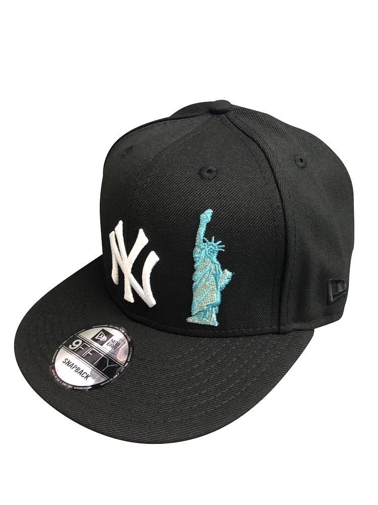 cap-223 NEW ERA 9FIFTY SNAPBACK MLB New York Yankees ニューエラ キャップ ベースボールキャップ 帽子 ブラック/Blue_画像2