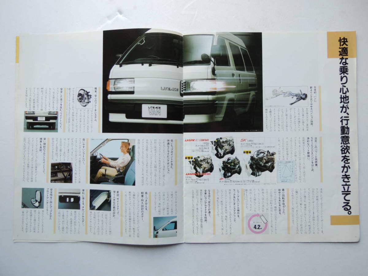 【カタログのみ】 ライトエース バン 3代目 M30/40系 昭和60年 1985年 14P トヨタ カタログ_画像5