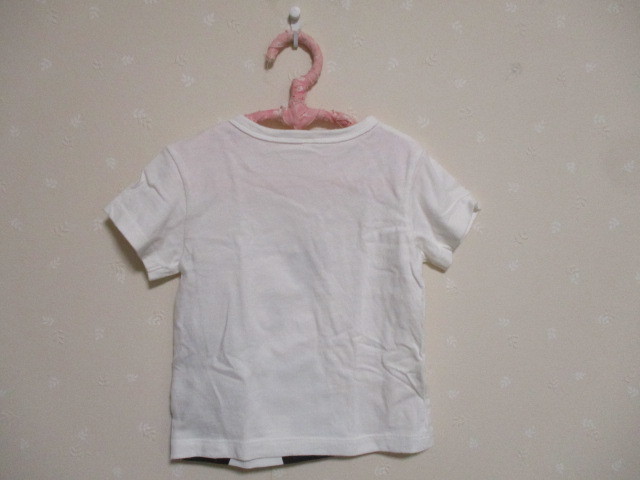 Ω Muji Ryohin Ω * симпатичный Panda короткий рукав футболка * 80. белый 30319