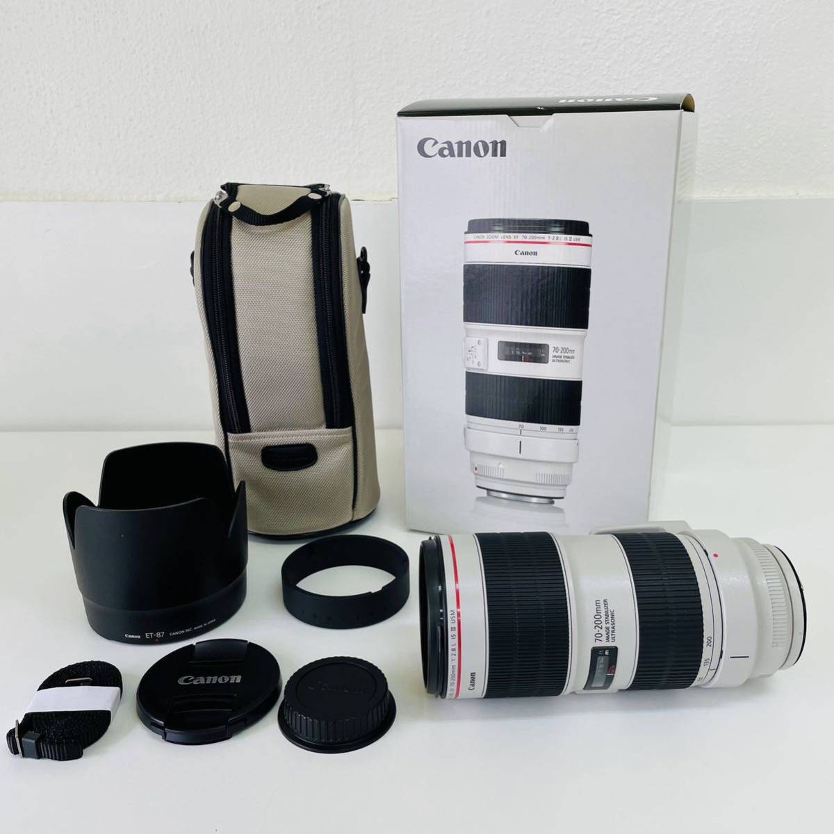 動作良好 美品 レンズ内綺麗 Canon EF 70-200mm F2.8L ISⅢ USM i11906