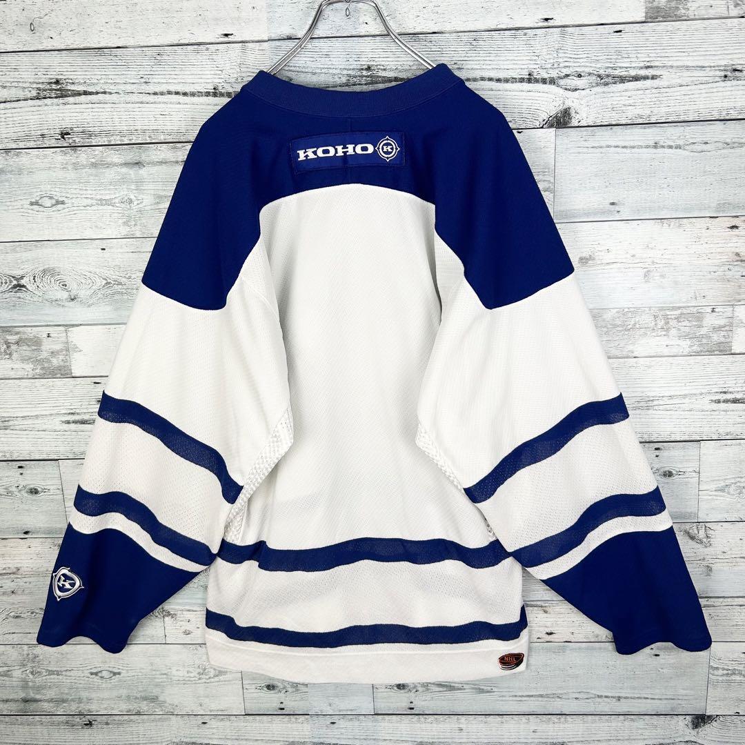 希少】NHL 刺繍 トロントメープルリーフ アイスホッケーシャツ 希少】NHL 刺繍 トロントメープルリーフ アイスホッケーシャツ