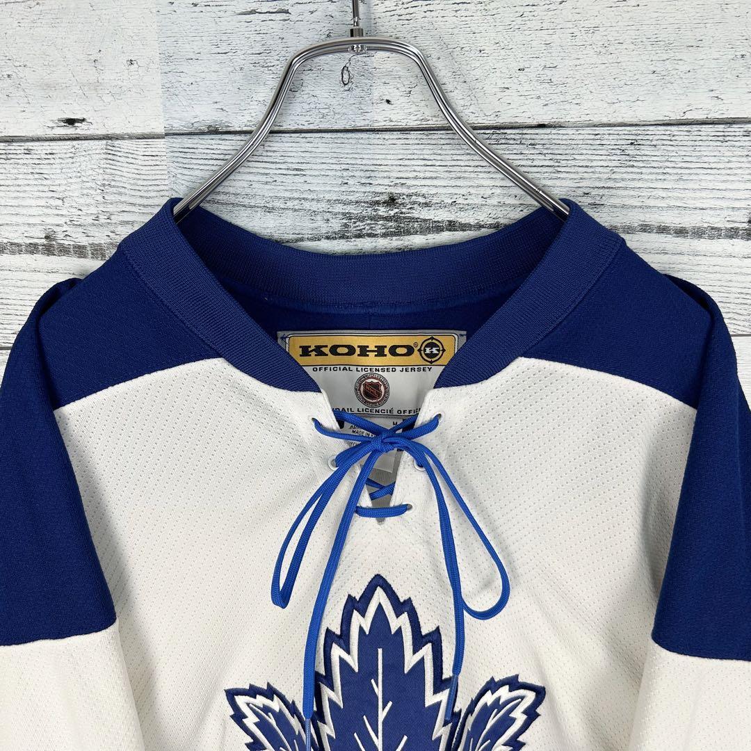 希少】NHL 刺繍 トロントメープルリーフ アイスホッケーシャツ 希少】NHL 刺繍 トロントメープルリーフ アイスホッケーシャツ