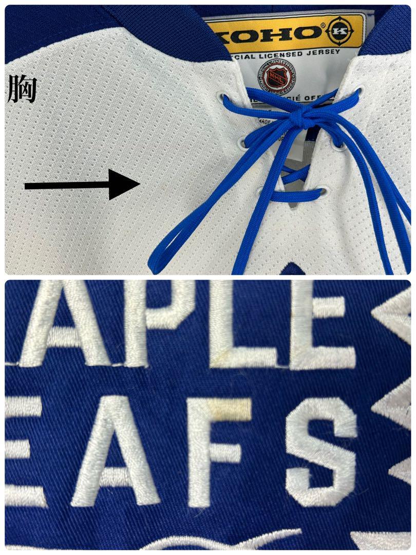 希少】NHL 刺繍 トロントメープルリーフ アイスホッケーシャツ 希少】NHL 刺繍 トロントメープルリーフ アイスホッケーシャツ