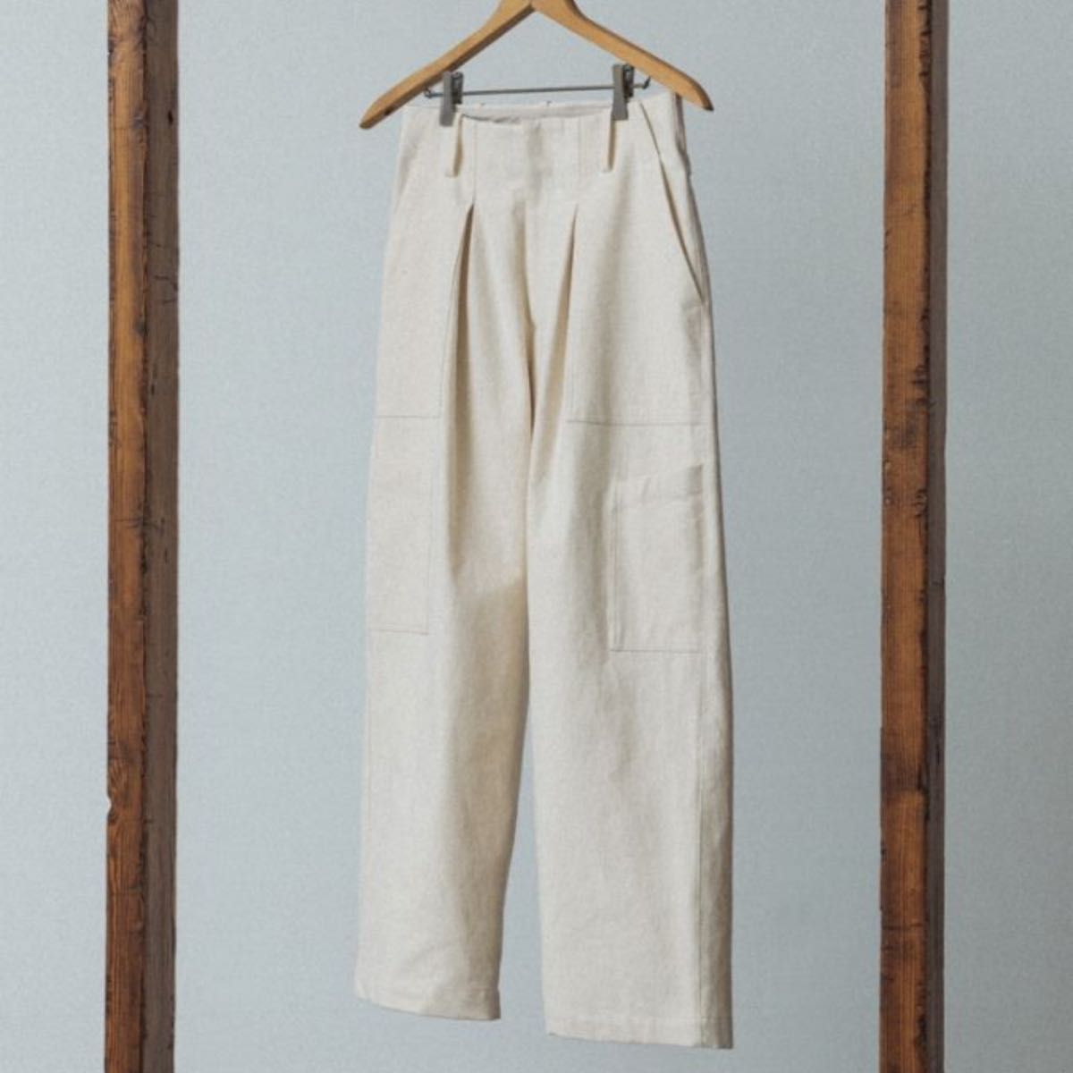 LIDNM COTTON NEP AIR TUMBLER PANTS - ワークパンツ