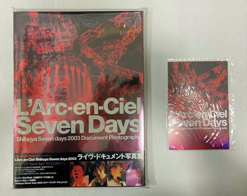 [L\'Arc-en-Ciel| L'Arc-en-Ciel ]Shibuya Seven days 2003 Live * документальный фотоальбом * не продается открытка есть 