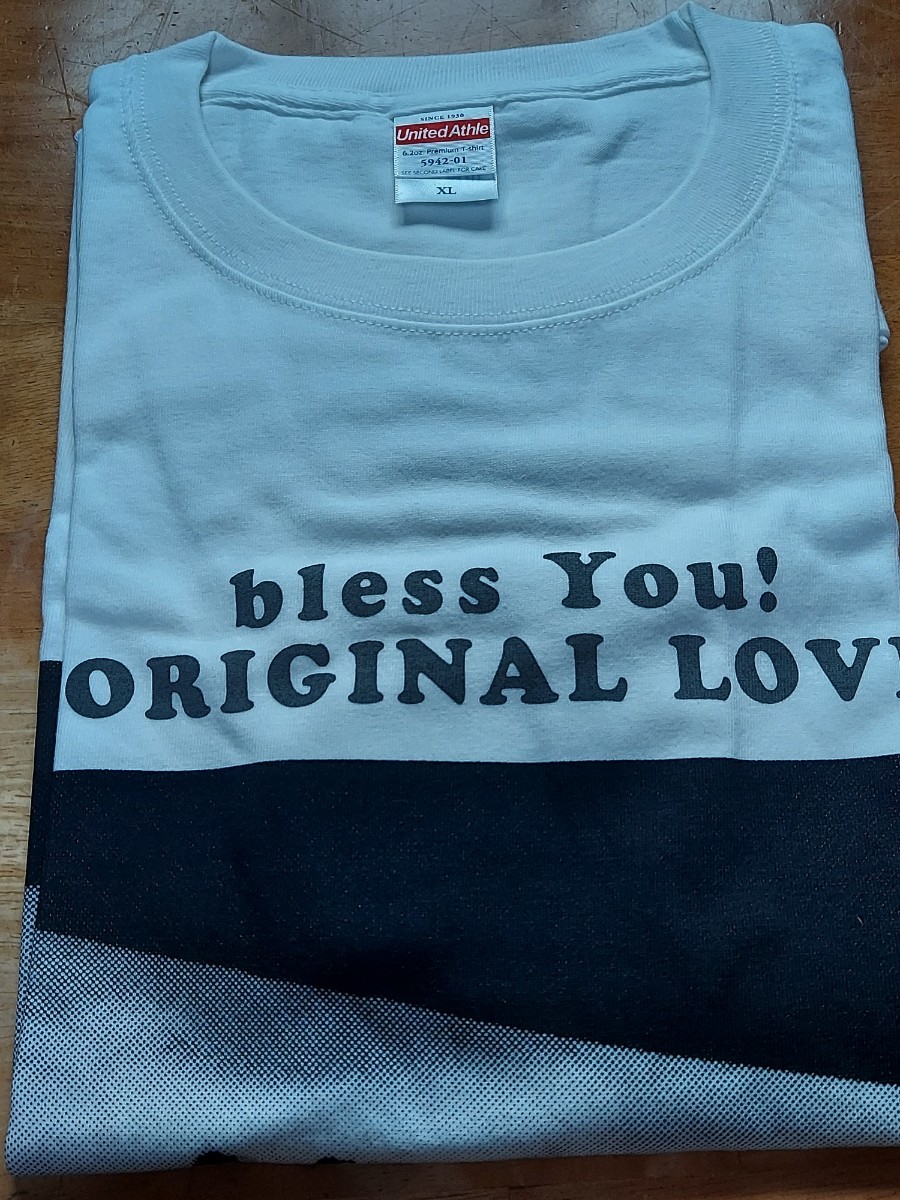 新品未使用Tシャツ　XLサイズ　オリジナルラブ　bless you　ホワイト_画像2