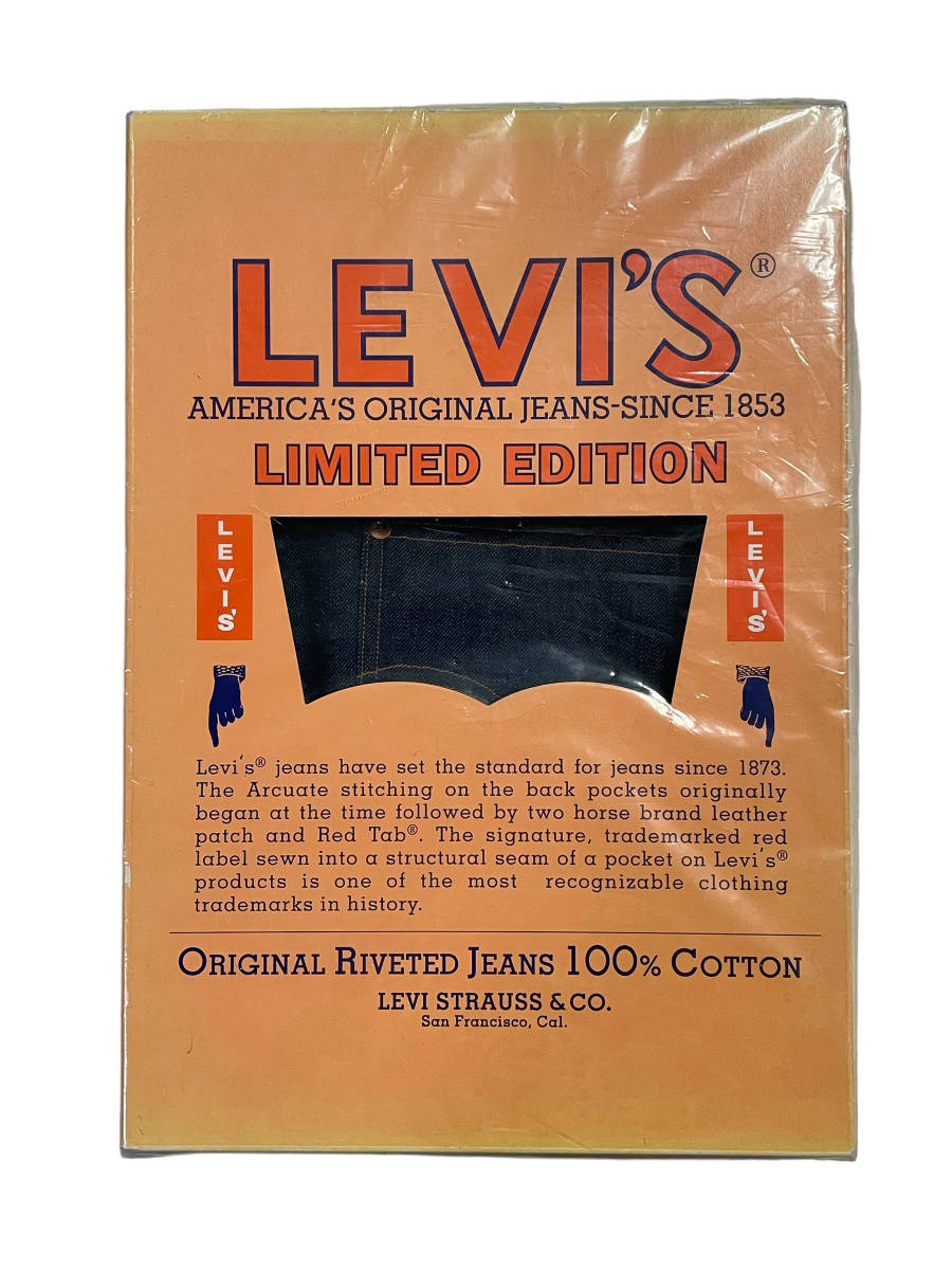未使用品 W34L36 LVC LEVI’S VINTAGE CLOTHING リーバイスビンテージクロージング 17501-0002 501XX 尾錠 バックルバック 日本製