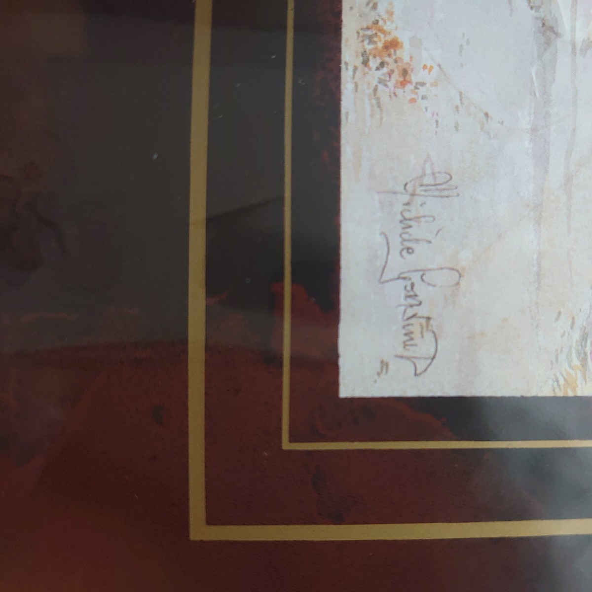★サイン入り 激レア品 希少 現(xiàn)地品 MONDIAL ART via sibari 11 milano Wichcle キリスト Kirisuto 風(fēng)景畫 イタリア ミラノ★