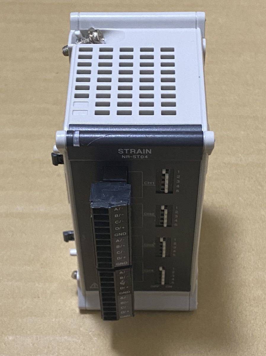 品 KEYENCE NR-ST04 ひずみ計測ユニット データ収集 品 KEYENCE NR-ST04 ひずみ計測ユニット データ収集