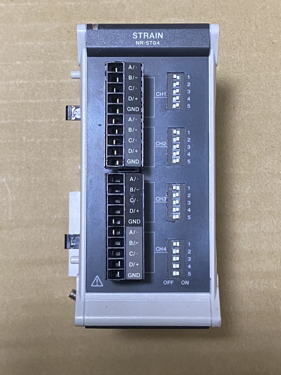 中古品 KEYENCE NR-ST04 ひずみ計測ユニット データ収集_画像1