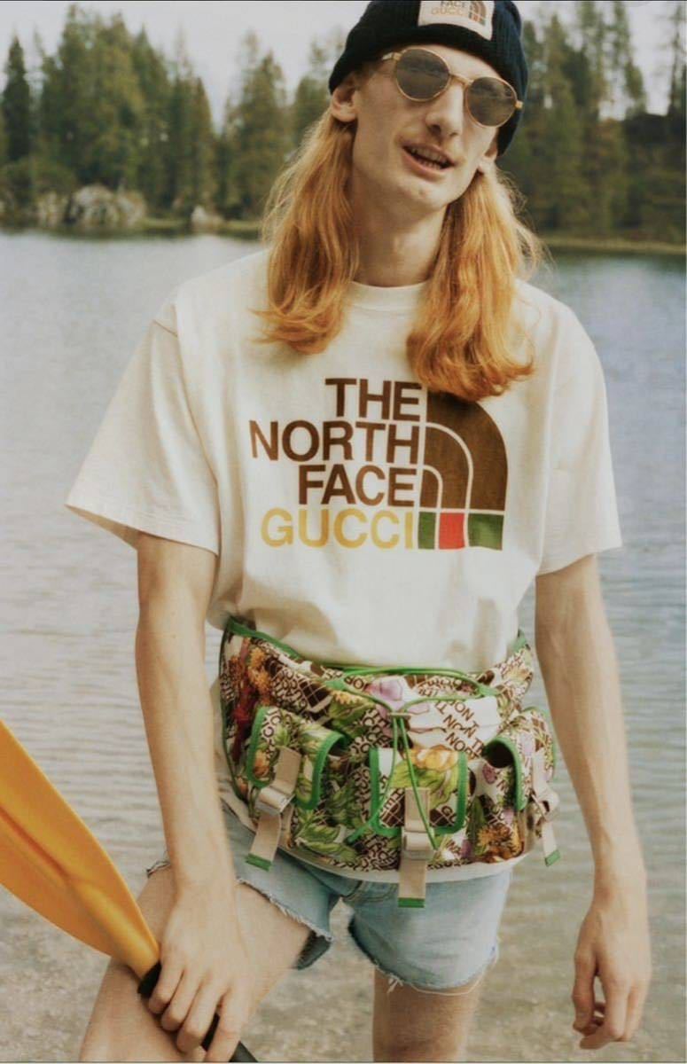 Gucci x The North Face ロゴ オーバーサイズ Tシャツ 新品 ロゴTシャツ 半袖 ノースフェイスTシャツ Logo_画像1