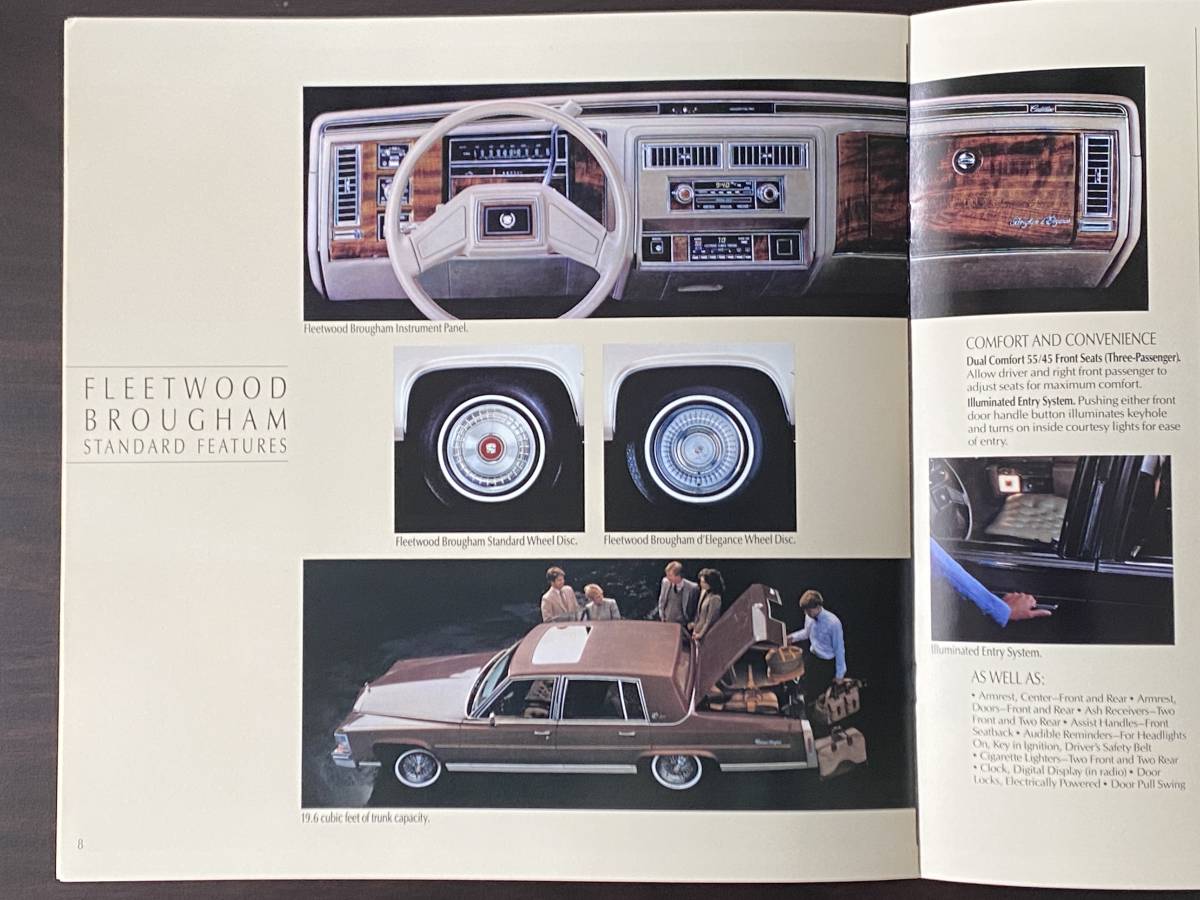 1986 CADILLAC FLEETWOOD BROUGHAM CATALOG Cadillac Fleetwood brougham catalog Ame car 