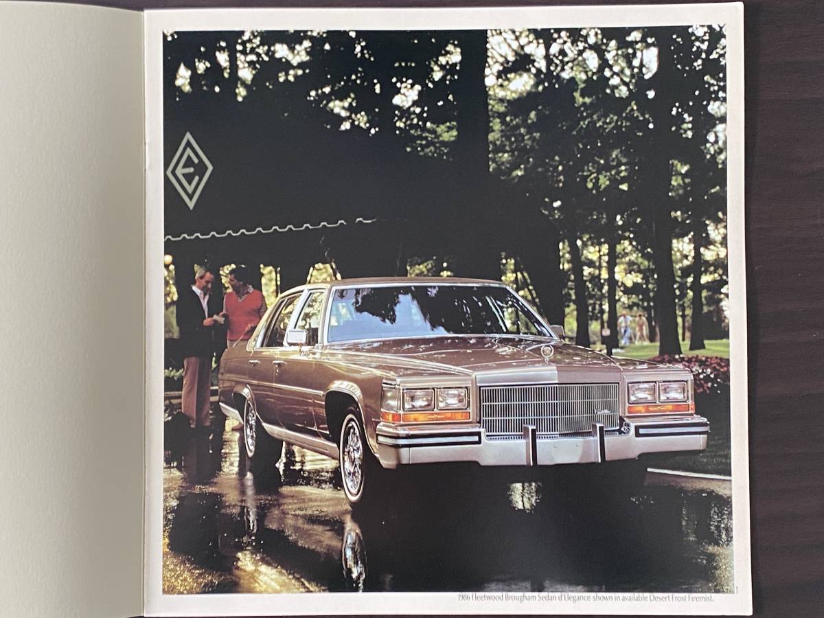 1986 CADILLAC FLEETWOOD BROUGHAM CATALOG Cadillac Fleetwood brougham catalog Ame car 