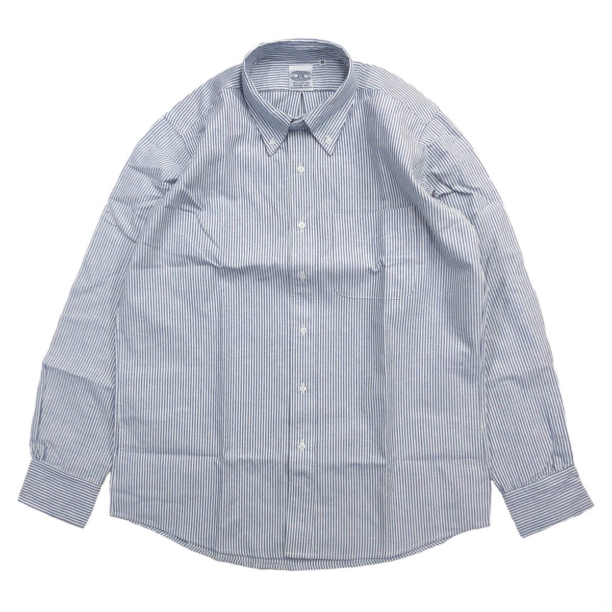 THE BAGGY バギー オックスフォード ボタンダウンシャツ 長袖 ブルーストライプ　Lサイズ　OXFORD L/S BD SHIRTS_画像1