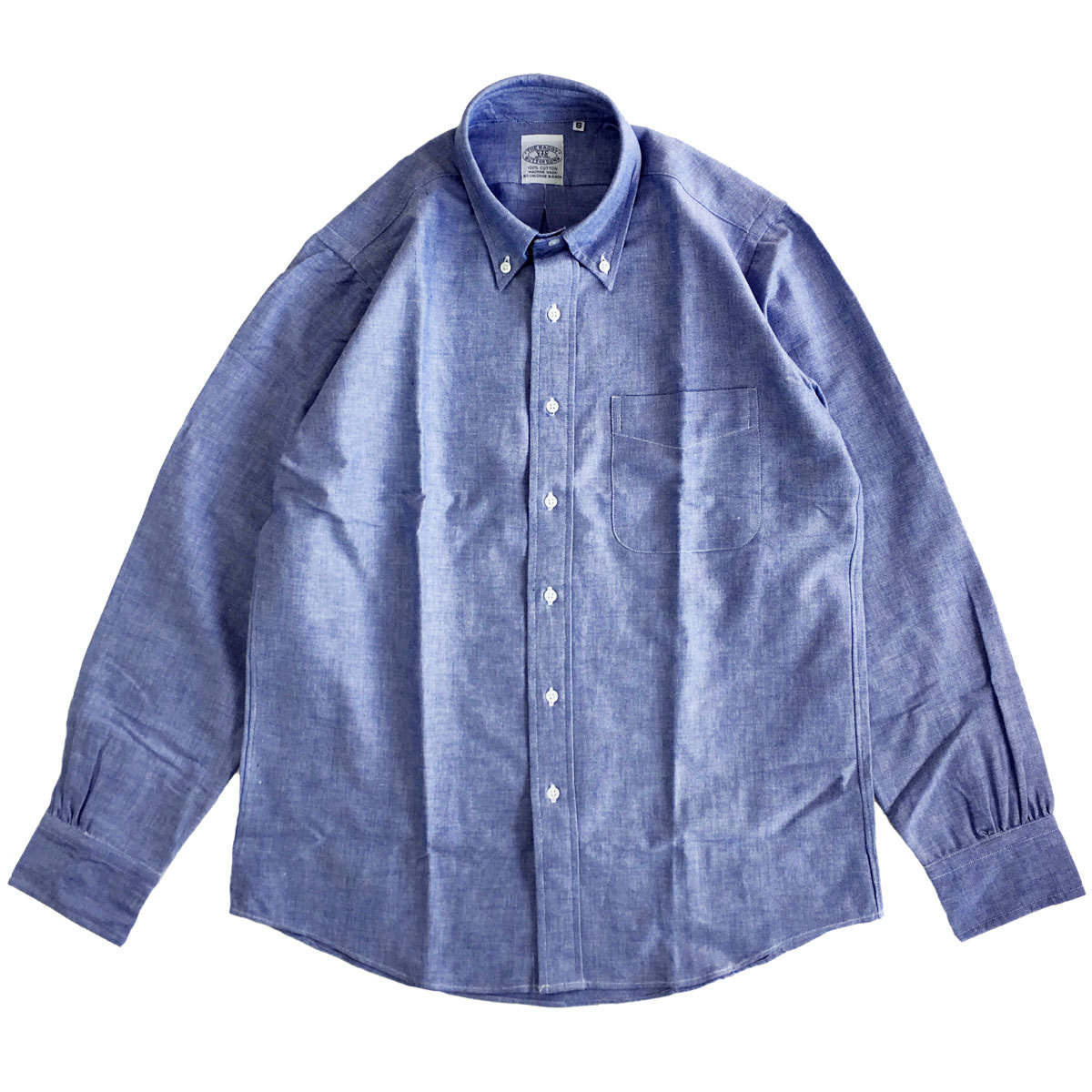 THE BAGGY バギー オックスフォード ボタンダウンシャツ 長袖　ブルー　Lサイズ　OXFORD L/S BD SHIRTS