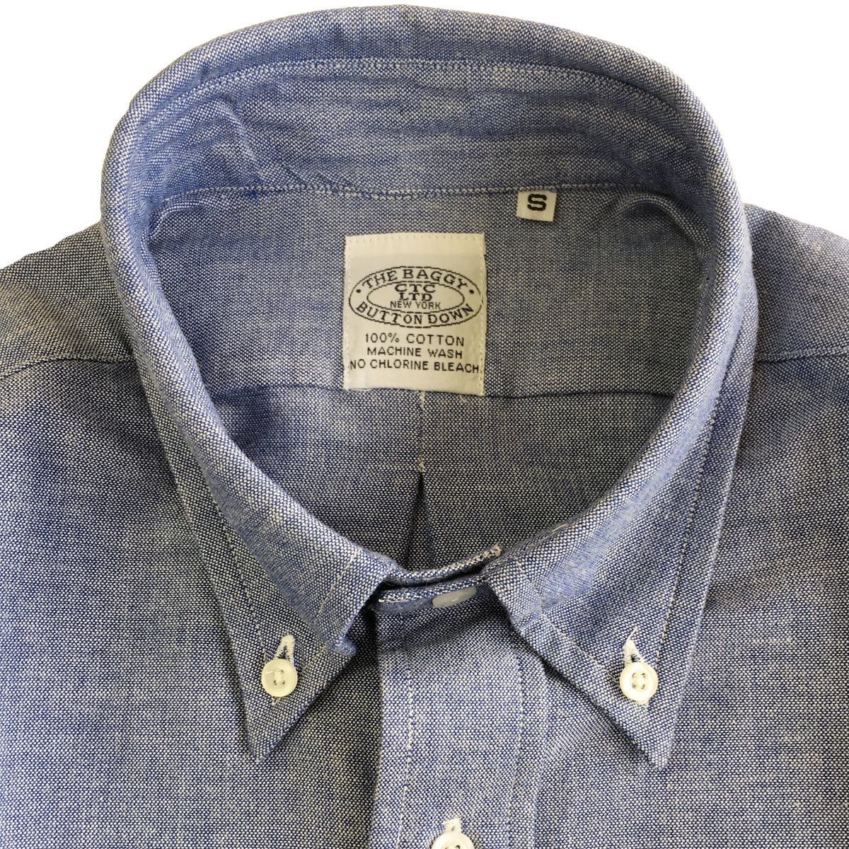 THE BAGGY バギー　オックスフォード ボタンダウン シャツ 長袖　ブルー　Mサイズ　OXFORD L/S BD SHIRTS_画像3