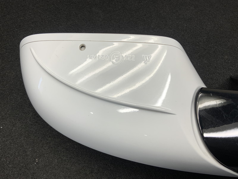 AU055 4H A8L 4.0TFSI quattro left door mirror automatic type / turn signal attaching *LS9R gray sia white 3P * operation OK [ animation equipped ]*