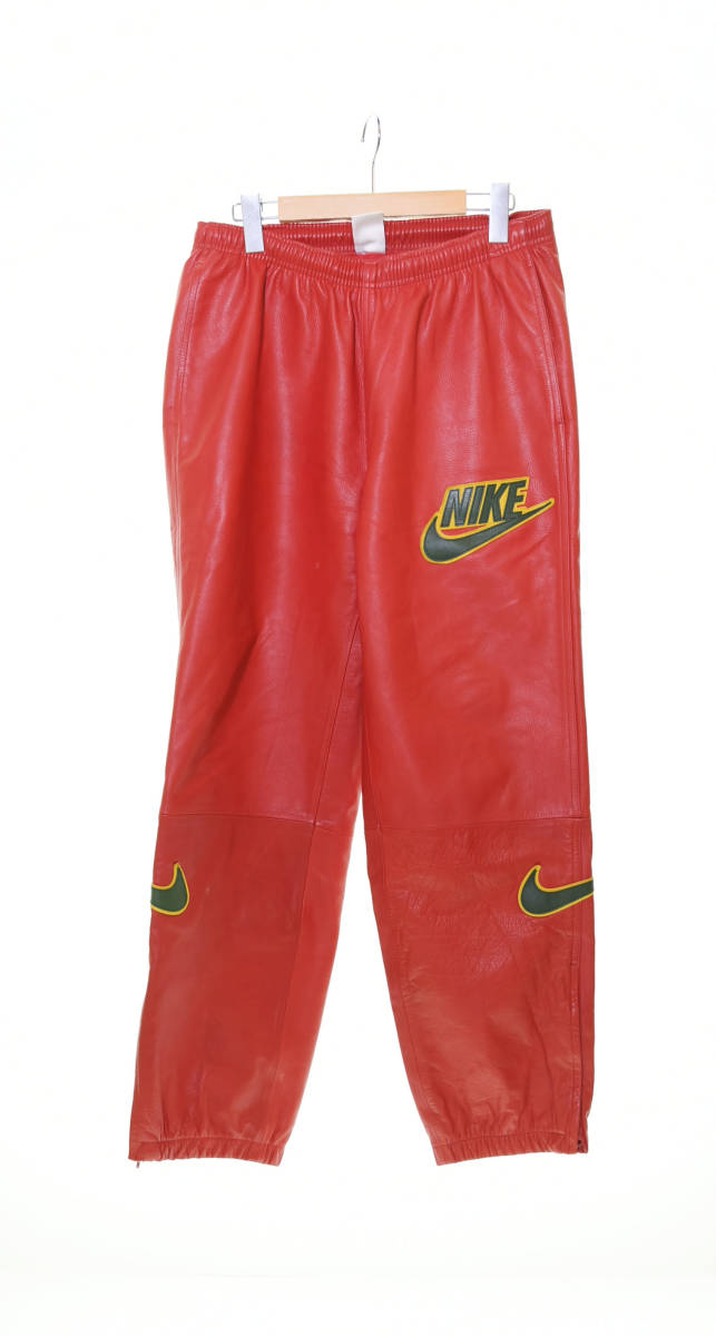 ◯ SUPREME シュプリーム NIKE ナイキ 19AW Leather Warm Up Pant