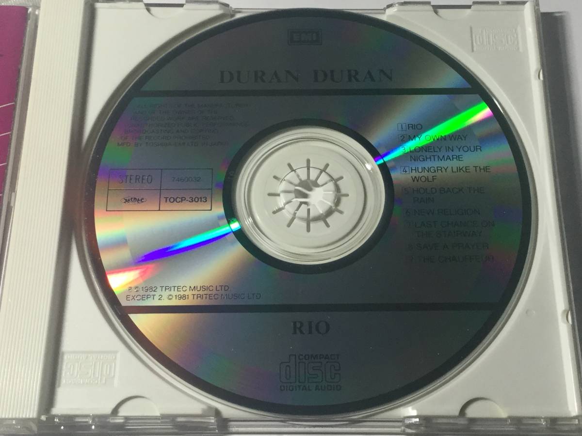 国内盤CD/デュラン・デュラン/リオ 送料¥180_画像8