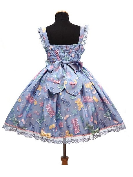 Angelic Pretty Jelly Candy Toys Heart jumper skirt & ribbon barrette SET Angelic Pretty 